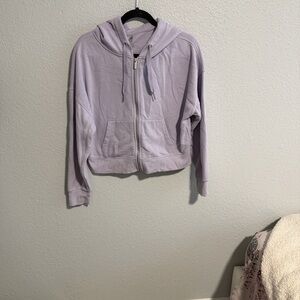 Calvin Klein Light Purple Zip-Up Hoodie